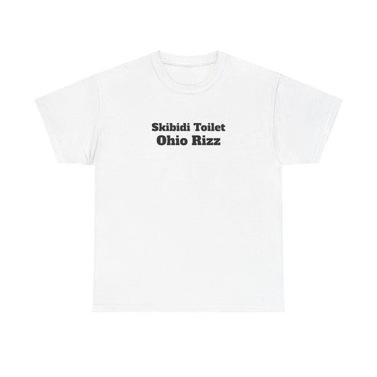 "Skibidi Toilet Ohio Rizz" Unisex Heavy Cotton Tee